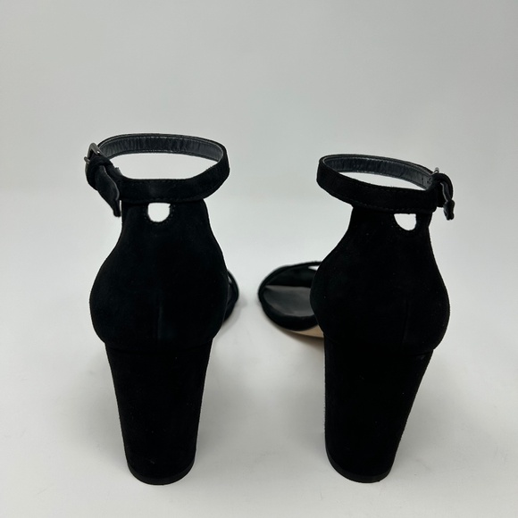 Stuart Weitzman Black Suede Nudist Block 75 Heels Size 7.5 M Fall ~ Classic! - Picture 5 of 7